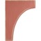Ekena Millwork 3 1/2"W x 6"D x 8"H Clarksville Wood Vintage Decor Bracket, Salvage Red BKTWD04X06X08CVRD - alternate 2
